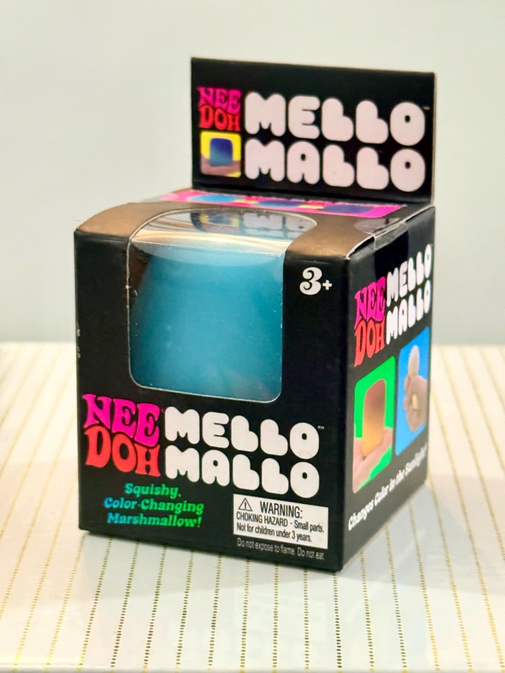 🔥 NeeDoh Mello Mallo BLUE COLOR CHANGING Squishy NIB | Viral TikTok Fidget RARE